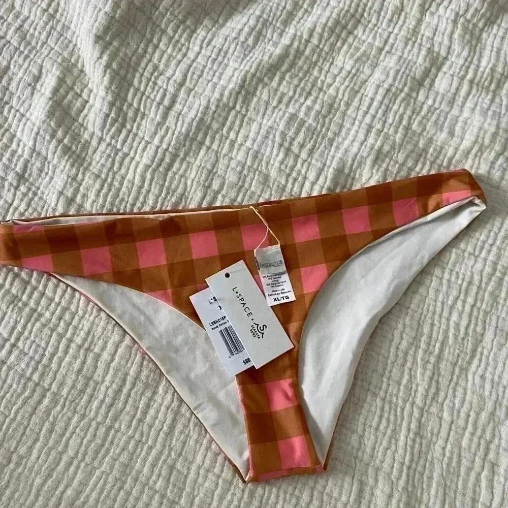 LSPACE X SEAESTA SEASIDE‎ GINGHAM SANDY BOTTOM size M, XL